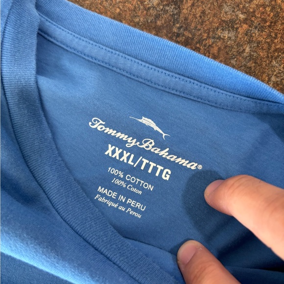 Tommy Bahama Men's Graphic T-Shirt Palace Blue Pocket SPIN THERE WON THAT 3XL - Picture 4 of 4